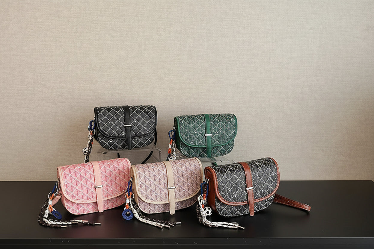 Cross-border Fashion Women's PU Geometric Portable Saddle Messenger Bag Small Square Shoulder Crossbody Urban.2015