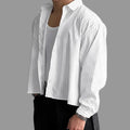 British Retro Men's Striped Shirt Loose Fit Long Sleeve Cardigan Casual Autumn Top High-Quality Tatting Broadcloth S-2XL