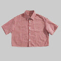 Men's collegiate style plaid casual comfortable short-sleeve shirt for spring, summer, and autumn, suitable for everyday casual