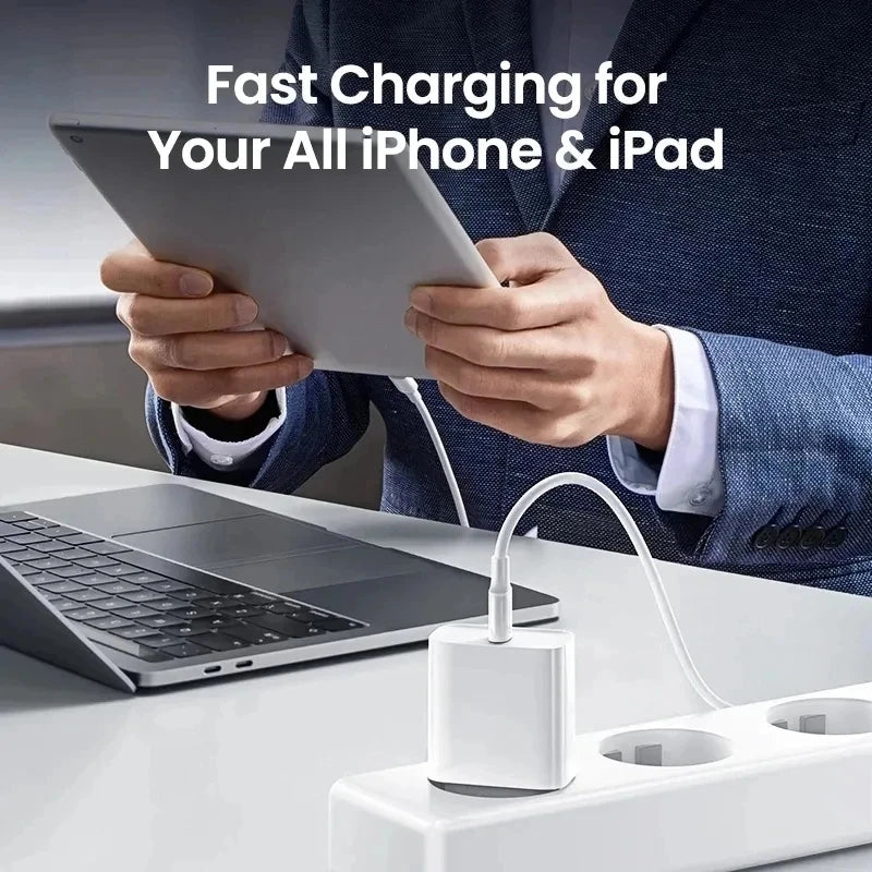 35W PD USB-C Fast Travel Charger For iPhone 17 Air 16 15 14 13 12 11 Pro Max XS XR Samsung EU Plug Quick Charger With Retail Box
