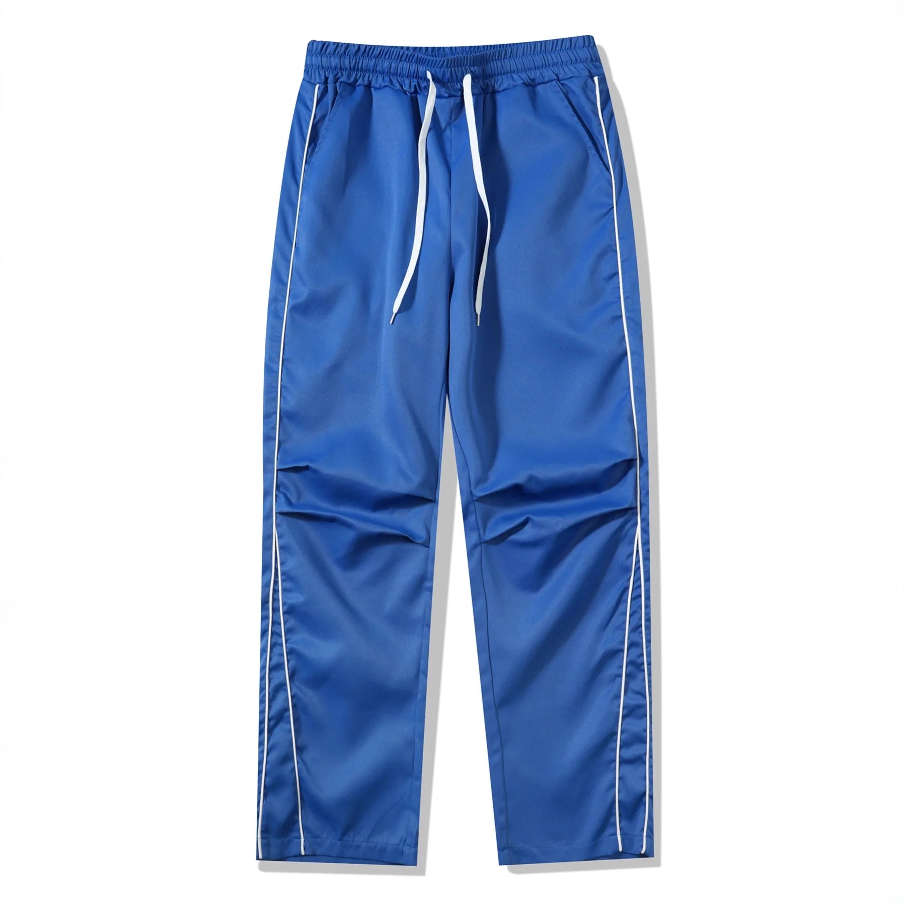 Retro Vintage Wide Leg Loose Pants Spring Summer Me High Elastic Waist Pocket Sporty Long Trousers LXDZ-KJ-CK029-WW